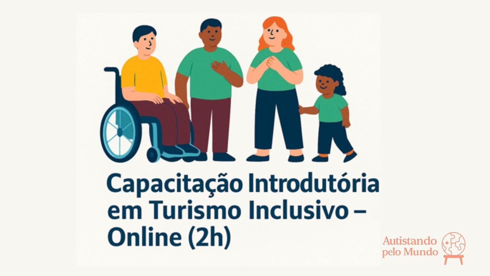 Banner do evento Capacitação Introdutória em Turismo Inclusivo para empresas e grupos