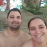 Nossa família se divertindo nas piscinas do Acqua Motion em Gramado